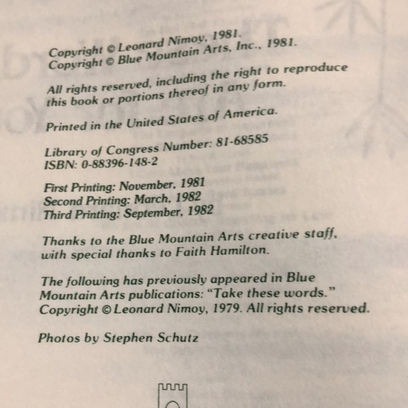 Vintage Leonard Nimoy books of poems - Picture 2 of 5